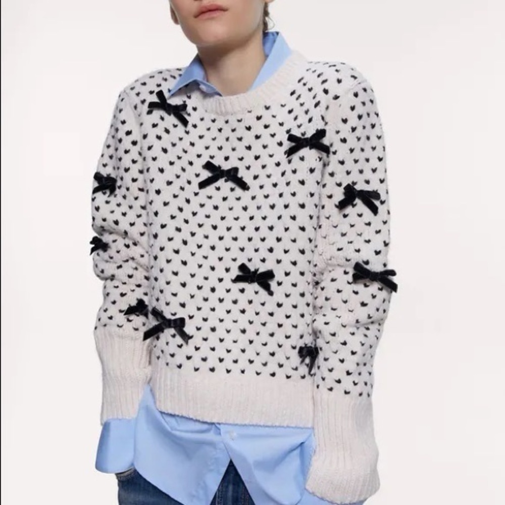 Zara bow sweater